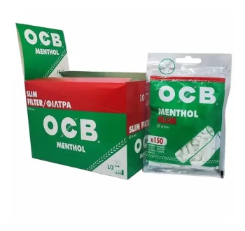 CAIXA DE FILTRO OCB MENTHOL C/ 10