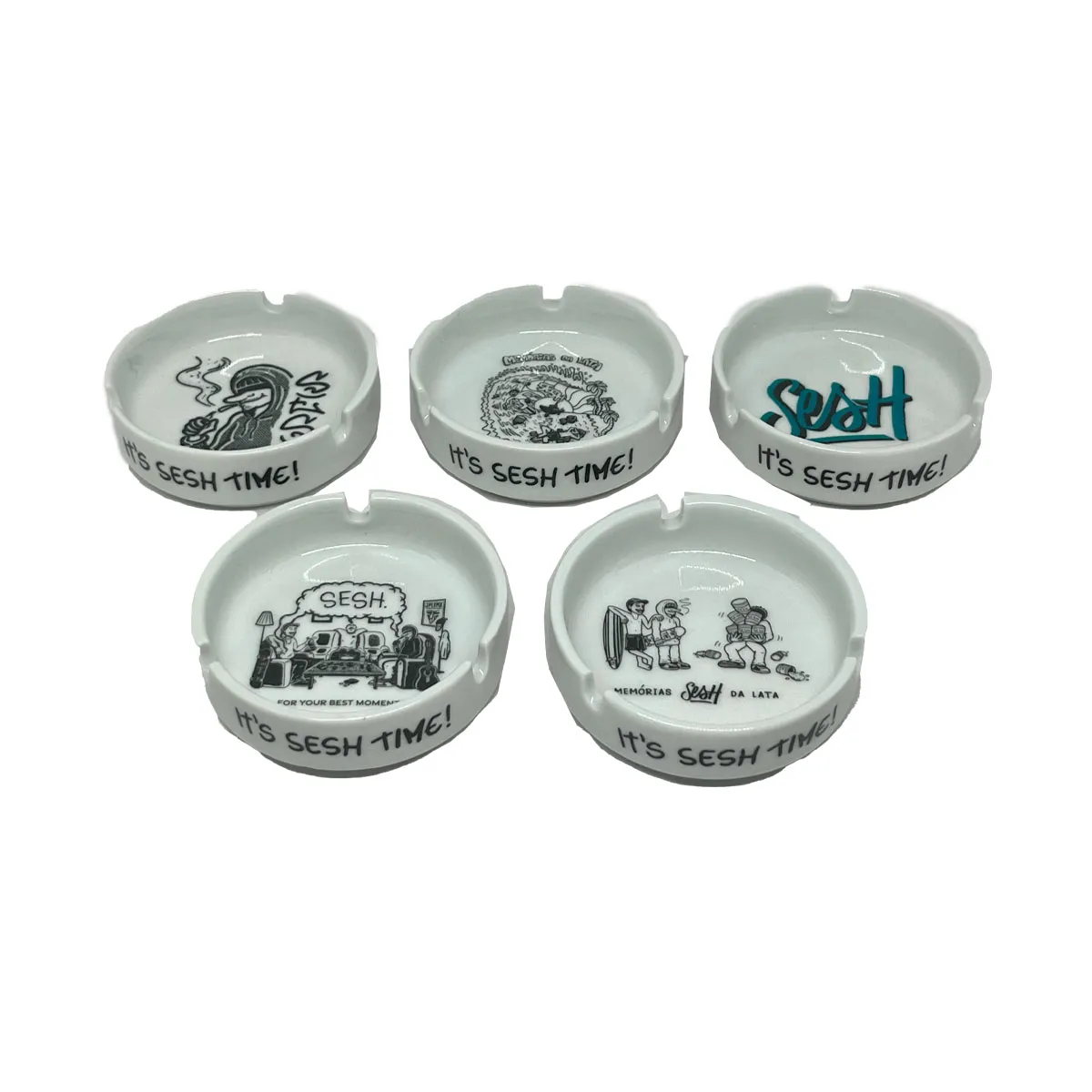 CAIXA DE CINZEIRO DE CERAMICA SESH C/ 6