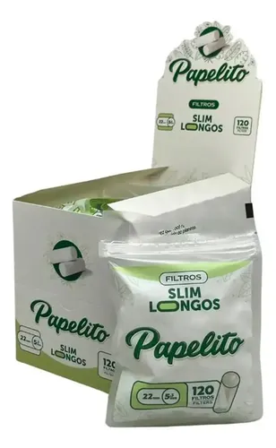 CAIXA DE FILTRO PAPELITO SLIM LONGO C/ 10