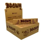 CAIXA DE SEDA O2 SLIM BROWN C/ 50