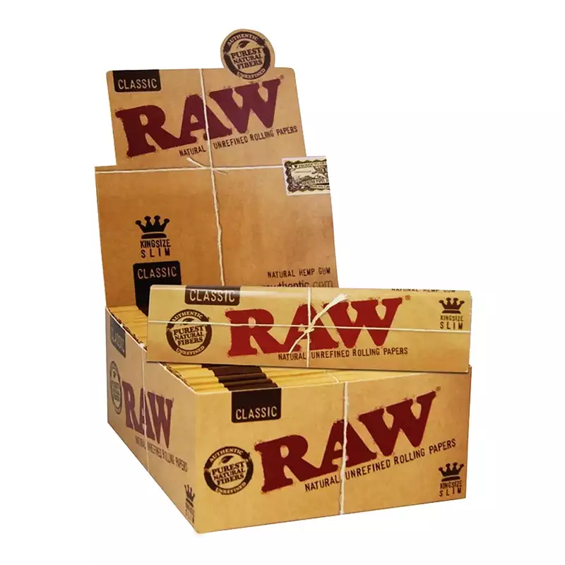 CAIXA DE SEDA RAW CLASSIC C/ 50