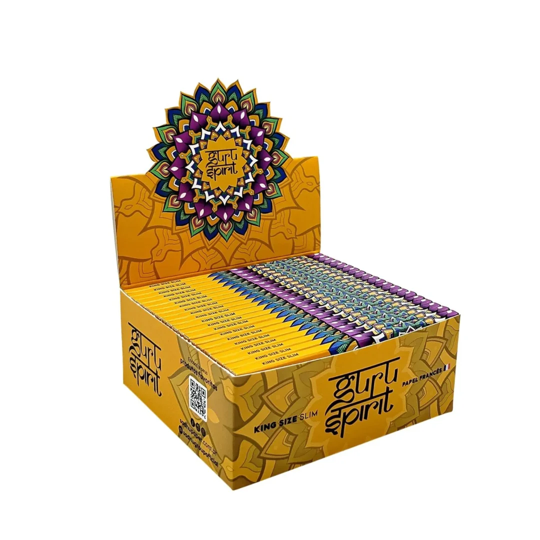 CAIXA DE SEDA GURU SPIRIT BRANCA SLIM C/ 40