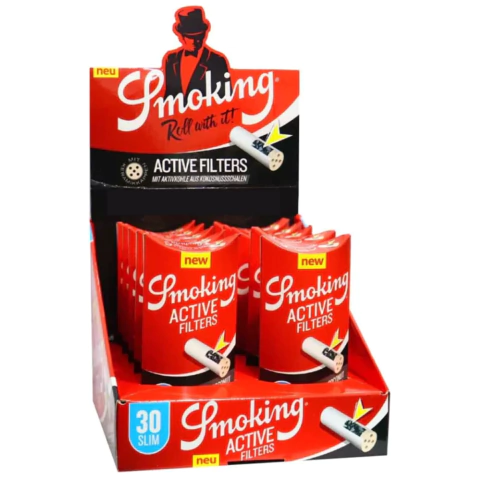 CAIXA DE FILTRO DE CARVÃO ATIVADO C/10 SLIM SMOKING