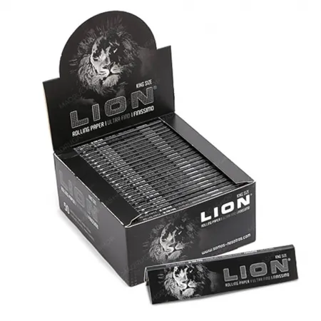 CAIXA DE SEDA LION JAMAICA BLACK C/ 50