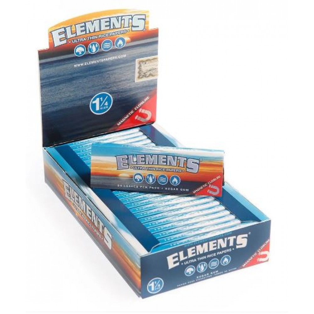 CAIXA DE SEDA ELEMENTS COM PITEIRA 1/4 C/ 25