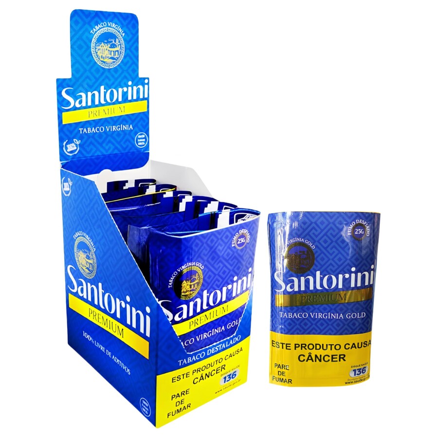 CAIXA DE TABACO SANTORINI 25G C/ 6
