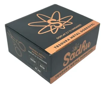 CAIXA DE TESOURA DOBRAVEL DE METAL SADHU C/ 12