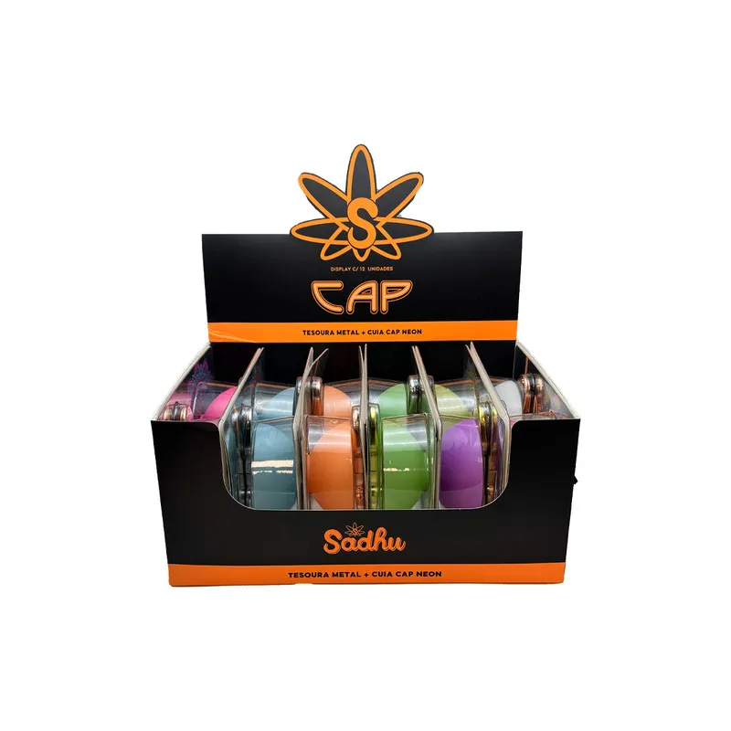 CAIXA DE CUIA SADHU COLORS CAP+TESOURA C/ 12